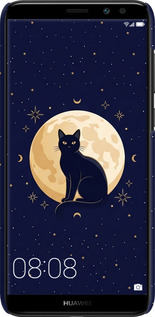 3D пластиковый матовый чехол Cute Cat Celestial/Witchy для Huawei Mate 10 Lite - 6787m-1240 изображение 