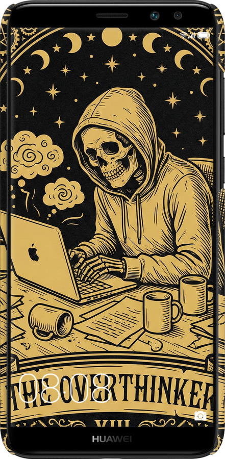 3D пластиковий матовий чехол The Overthinker для Huawei Mate 10 Lite - 6774m-1240 изображение 