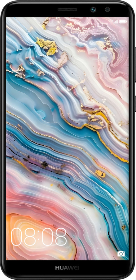 Силиконовый чехол Мрамор красивый для Huawei Mate 10 Lite - 6376u-1240 изображение 