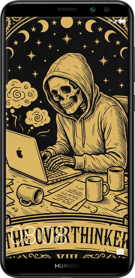 2D пластиковий чехол The Overthinker для Huawei Mate 10 Lite - 6774t-1240 изображение 
