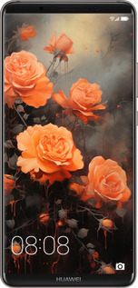 2D пластиковый чехол Оранжевые розы для Huawei Mate 10 Pro - 5944t-1138 изображение 