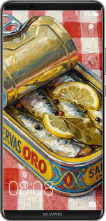 2D пластиковий чехол Vintage Sardine Tin Phone для Huawei Mate 10 Pro - 6772t-1138 изображение 