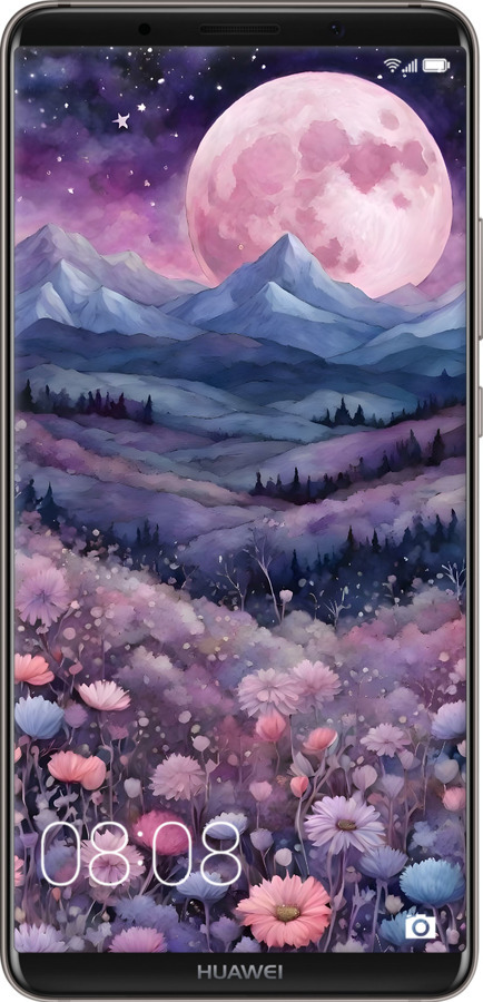 2D пластиковий чехол Ніч місяць арт для Huawei Mate 10 Pro - 6319t-1138 изображение 