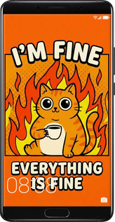 Силиконовый чехол Funny Cat для Huawei Mate 10 - 6786u-1116 изображение 