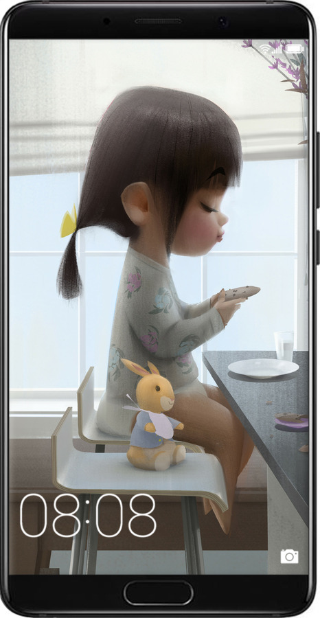 Силиконовый чехол Милая девочка с зайчиком для Huawei Mate 10 - 4039u-1116 изображение 