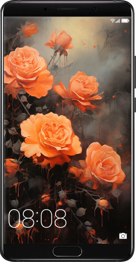 Силіконовий чехол Оранжеві троянди для Huawei Mate 10 - 5944u-1116 изображение 