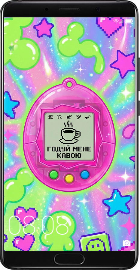 Силиконовый чехол Y2K Aesthetic Retro Pet: Годуй мене кавою для Huawei Mate 10 - 6784u-1116 изображение 