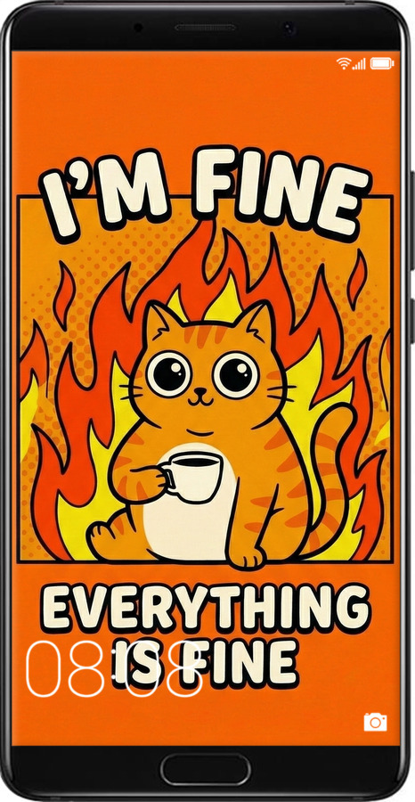 Силиконовый чехол Funny Cat для Huawei Mate 10 - 6786u-1116 изображение 