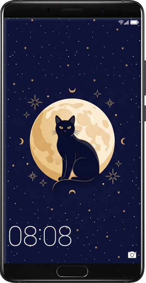 Силиконовый чехол Cute Cat Celestial/Witchy для Huawei Mate 10 - 6787u-1116 изображение 