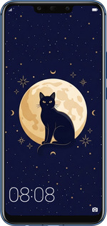 Силиконовый чехол Cute Cat Celestial/Witchy для Huawei Mate 20 Lite - 6787u-1575 изображение 