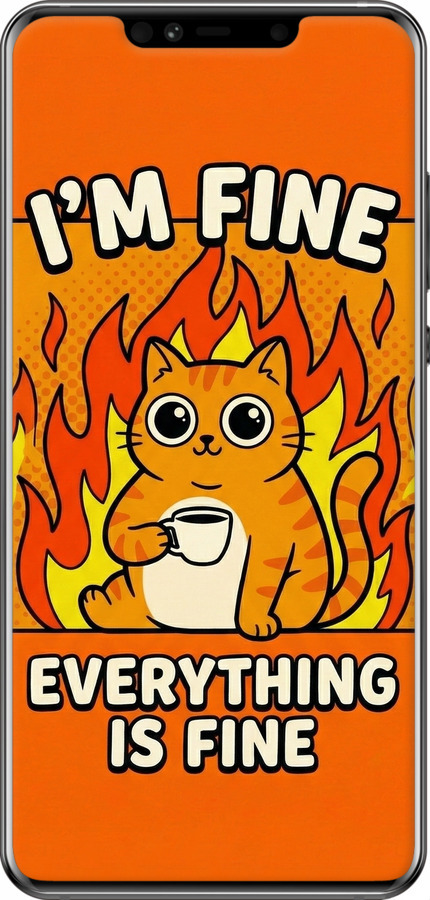 2D пластиковый чехол Funny Cat для Huawei Mate 20 Pro - 6786t-1567 изображение 