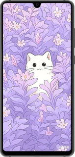 2D пластиковый чехол Котик в цветах для Huawei Mate 20 - 6390t-1578 изображение 