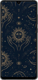 2D пластиковый чехол Celestial Harmony: Sun & Moon Gold Mystic Pattern для Huawei Mate 20 - 6778t-1578 изображение 