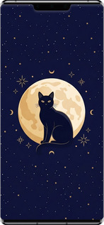 Силіконовий чехол Cute Cat Celestial/Witchy для Huawei Mate 30 Pro - 6787u-1796 изображение 