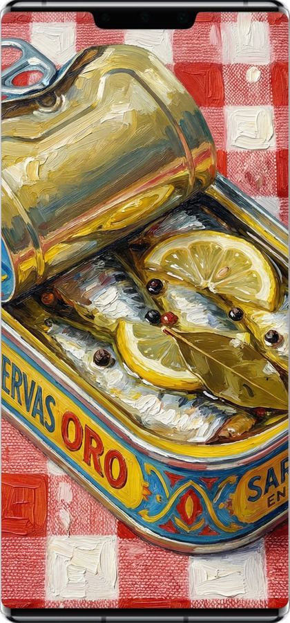 Силиконовый чехол Vintage Sardine Tin Phone для Huawei Mate 30 Pro - 6772u-1796 изображение 