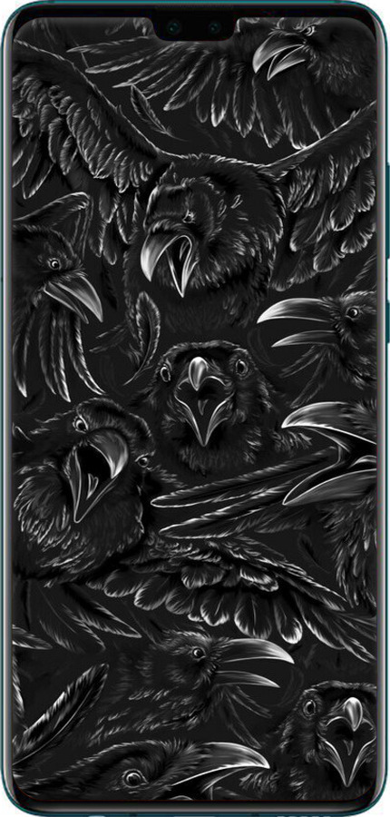 Силиконовый чехол Воронья ярость для Huawei Mate 30 - 6474u-1773 изображение 
