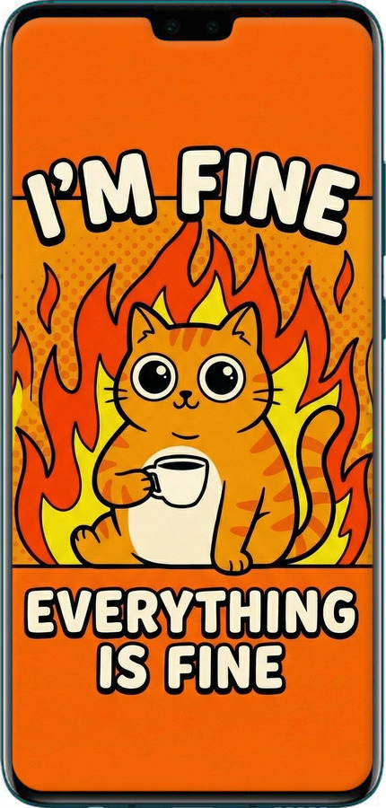 Силиконовый чехол Funny Cat для Huawei Mate 30 - 6786u-1773 изображение 