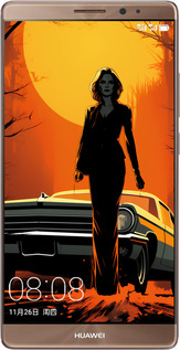 Силіконовий чехол Чохол для телефону Дівчина біля автомобіля для Huawei Mate 8 - 5946u-269 изображение 