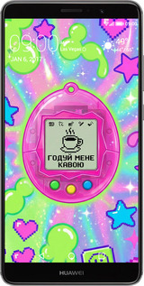 Силиконовый чехол Y2K Aesthetic Retro Pet: Годуй мене кавою для Huawei Mate 9 - 6784u-425 изображение 