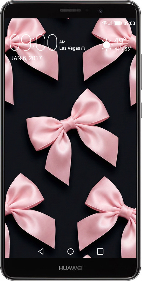 Силиконовый чехол Coquette Ribbons Dark Coquette для Huawei Mate 9 - 6767u-425 изображение 