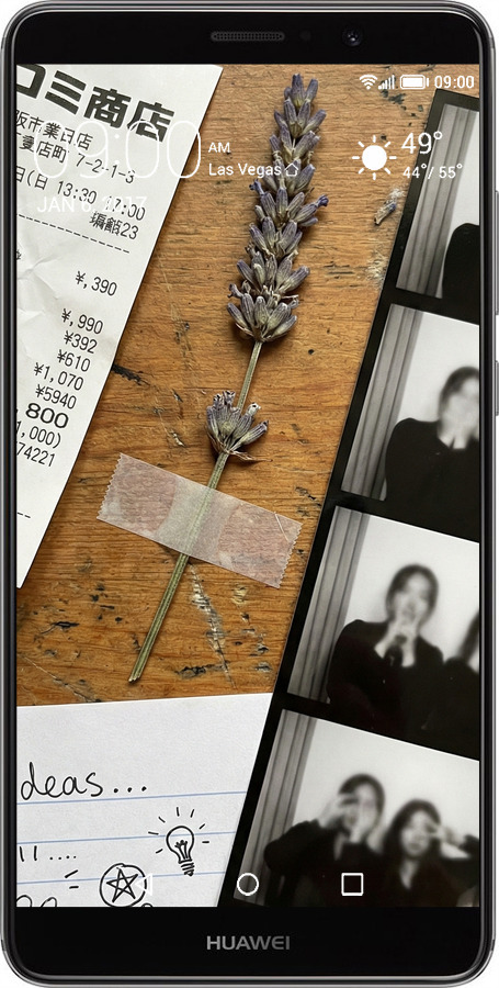 Силиконовый чехол Aesthetic Scrapbook Collage для Huawei Mate 9 - 6773u-425 изображение 