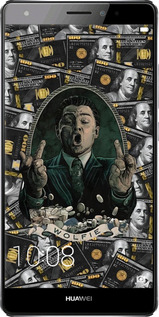 Силиконовый чехол Волк с валл стрит для Huawei Mate S - 6287u-490 изображение 