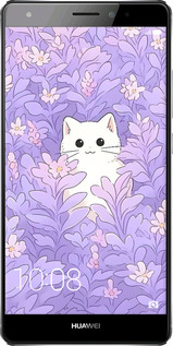 Силиконовый чехол Котик в цветах для Huawei Mate S - 6390u-490 изображение 