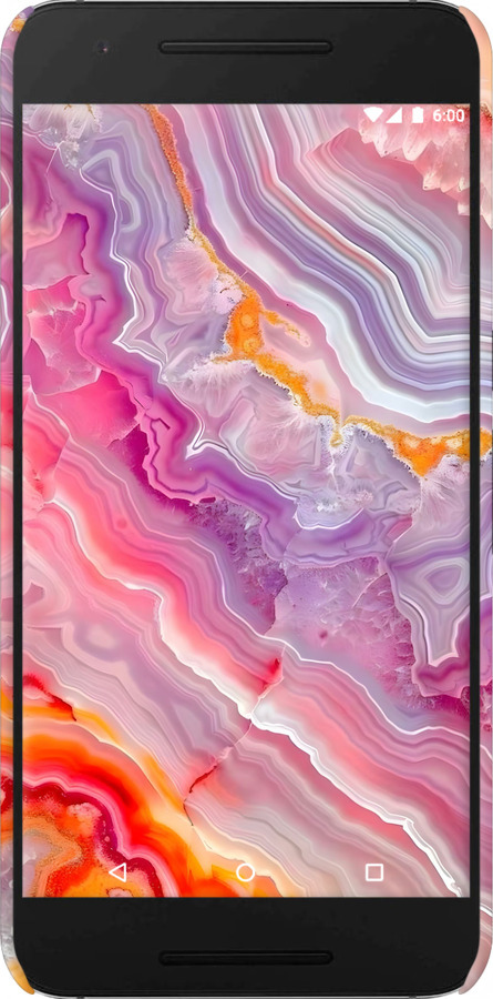 3D пластиковый глянцевый чехол Мрамор 2 для Huawei Nexus 6P - 6307c-148 изображение 