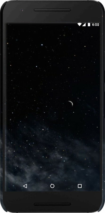 3D пластиковий глянцевий чехол Нічне небо для Huawei Nexus 6P - 6451c-148 изображение 
