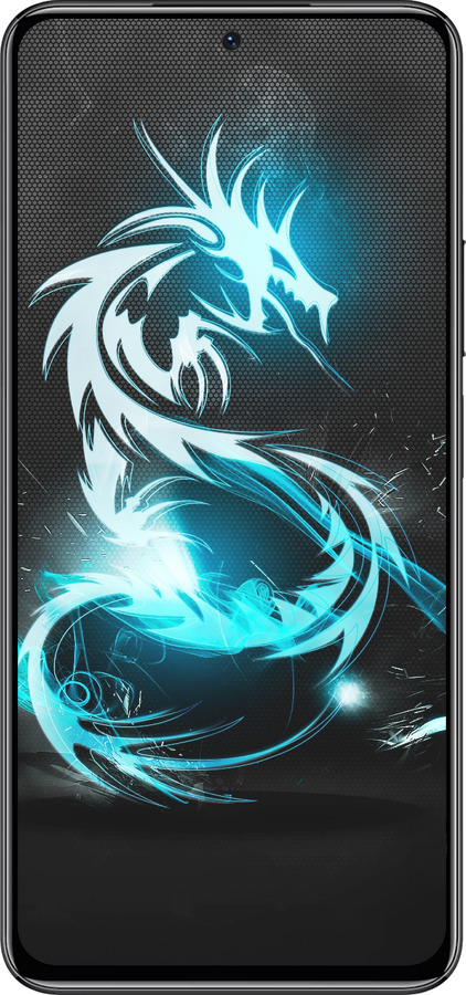 Силиконовый чехол Бело-голубой огненный дракон для Huawei nova 12 SE /  nova 11 SE - 113u-3730 изображение 