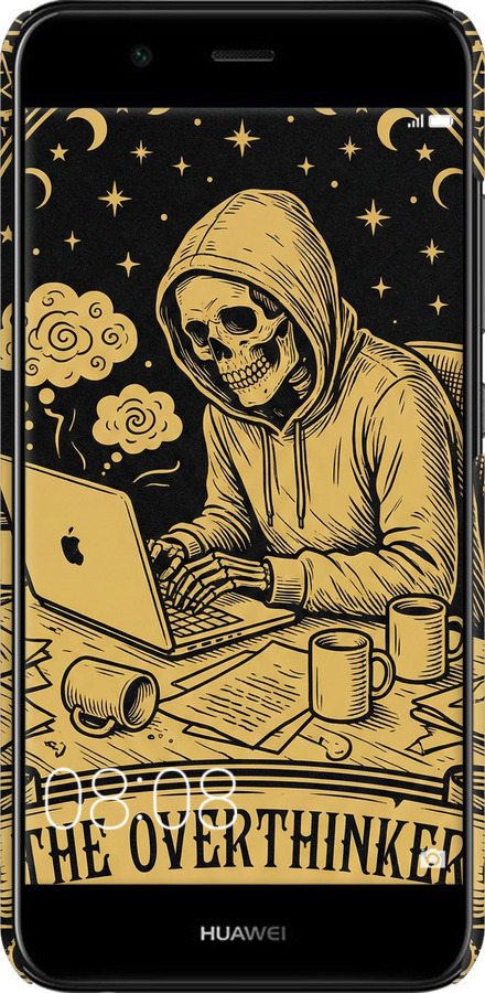 3D пластиковый матовый чехол The Overthinker для Huawei Nova 2 - 6774m-1021 изображение 