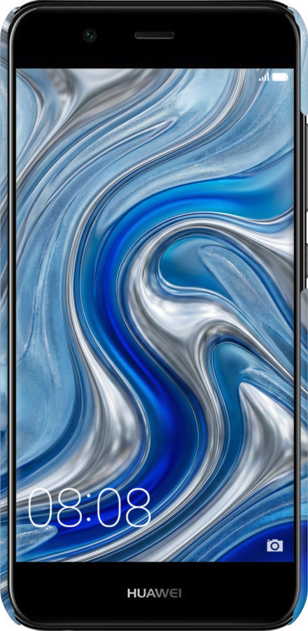 3D пластиковий матовий чехол Liquid Chrome для Huawei Nova 2 - 6781m-1021 изображение 