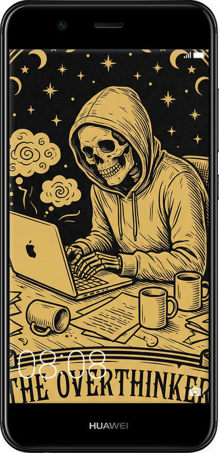 2D пластиковий чехол The Overthinker для Huawei Nova 2 - 6774t-1021 изображение 