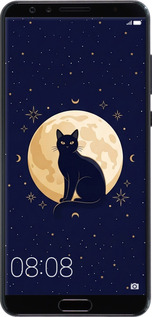 Силиконовый чехол Cute Cat Celestial/Witchy для Huawei Nova 2S - 6787u-1388 изображение 