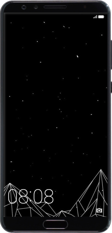Силиконовый чехол Черно белые абстрактные горы для Huawei Nova 2S - 6437u-1388 изображение 
