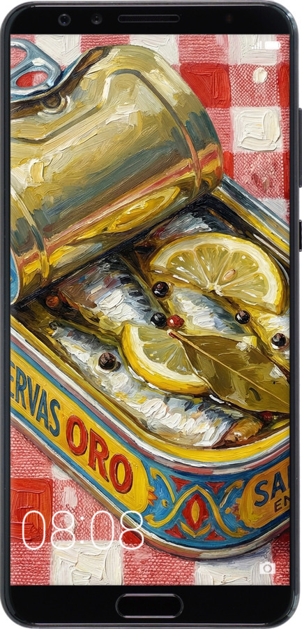 Силиконовый чехол Vintage Sardine Tin Phone для Huawei Nova 2S - 6772u-1388 изображение 