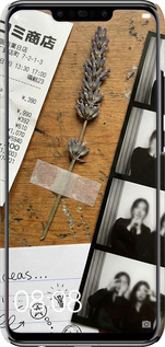 3D пластиковый матовый чехол Aesthetic Scrapbook Collage для Huawei Nova 3 - 6773m-1535 изображение 