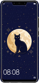 3D пластиковий матовий чехол Cute Cat Celestial/Witchy для Huawei Nova 3 - 6787m-1535 изображение 