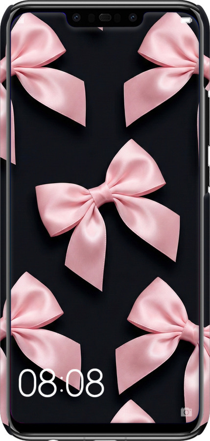3D пластиковый матовый чехол Coquette Ribbons Dark Coquette для Huawei Nova 3 - 6767m-1535 изображение 