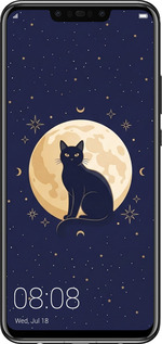 Силіконовий чехол Cute Cat Celestial/Witchy для Huawei Nova 3 - 6787u-1535 изображение 