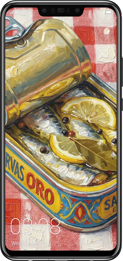 Силіконовий чехол Vintage Sardine Tin Phone для Huawei Nova 3 - 6772u-1535 изображение 