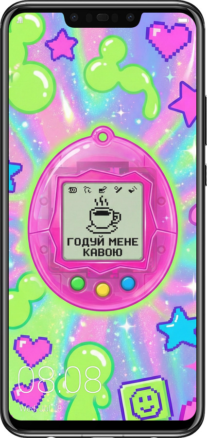 Силіконовий чехол Y2K Aesthetic Retro Pet: Годуй мене кавою для Huawei Nova 3 - 6784u-1535 изображение 