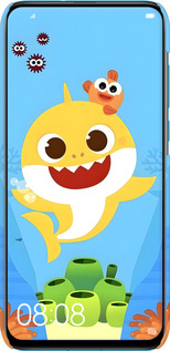 3D пластиковий матовий чехол Бейби Шарк для Huawei Nova 4 - 6303m-1632 изображение 