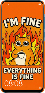 3D пластиковый матовый чехол Funny Cat для Huawei Nova 4 - 6786m-1632 изображение 