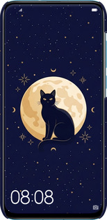 3D пластиковый матовый чехол Cute Cat Celestial/Witchy для Huawei Nova 4 - 6787m-1632 изображение 
