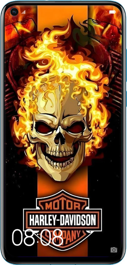 Силіконовий чехол Харлей девидсон для Huawei Nova 4 - 6370u-1632 изображение 