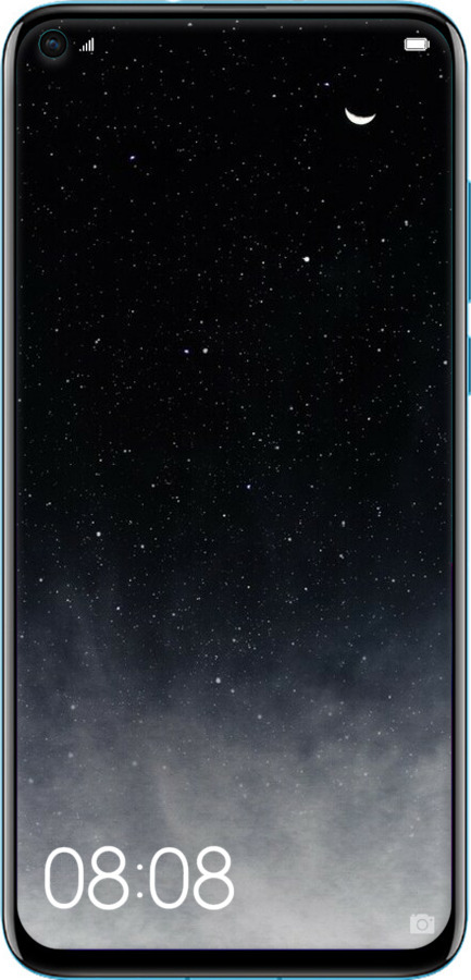 Силіконовий чехол Голубые облака, Голубая луна для Huawei Nova 4 - 6396u-1632 изображение 