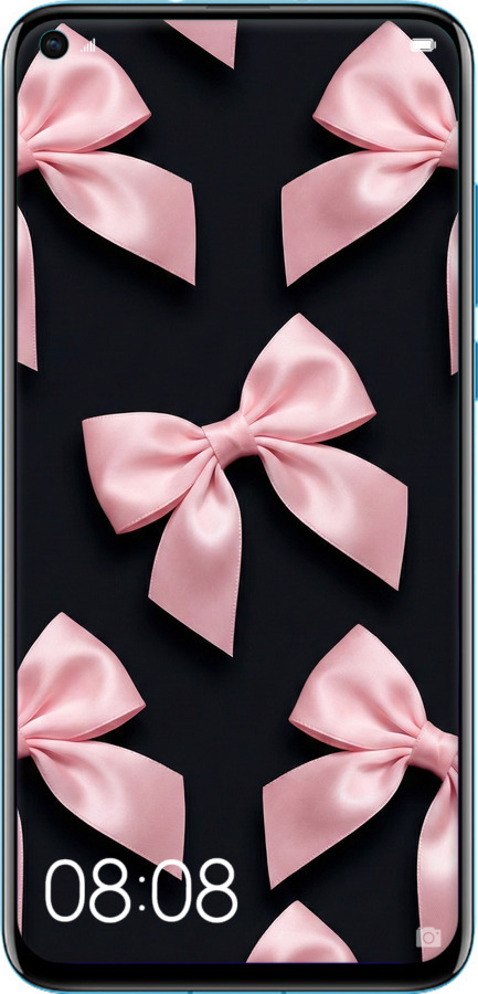 Силиконовый чехол Coquette Ribbons Dark Coquette для Huawei Nova 4 - 6767u-1632 изображение 