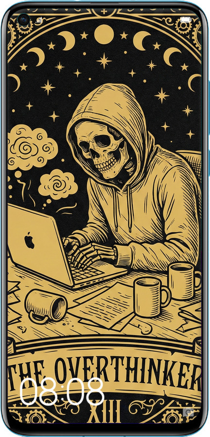 Силиконовый чехол The Overthinker для Huawei Nova 4 - 6774u-1632 изображение 