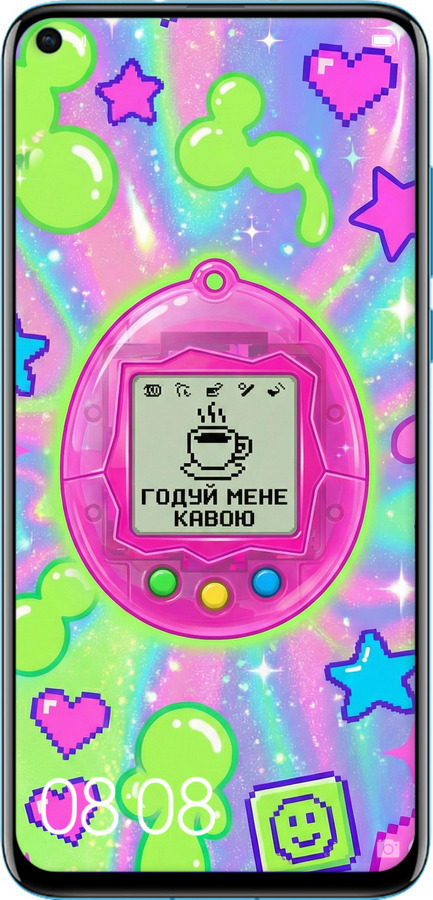 Силиконовый чехол Y2K Aesthetic Retro Pet: Годуй мене кавою для Huawei Nova 4 - 6784u-1632 изображение 